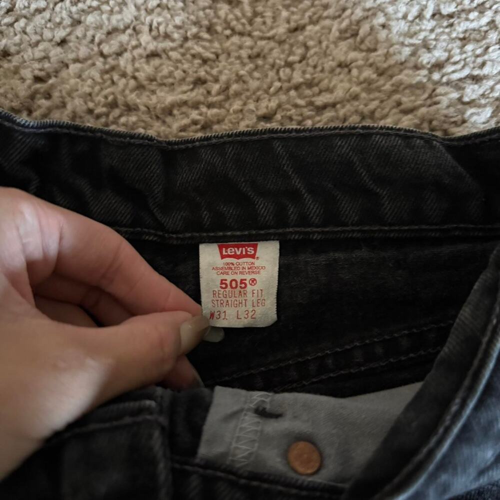 Vintage 90s levis 505 black - Picture 3 of 5